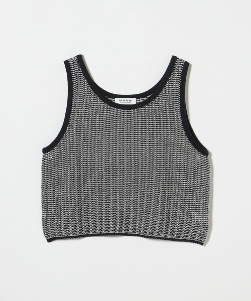 UNITED ARROWS ユナイテッドアローズ　トップス H＞リブアメリカンスリーブタンクトップ（タンクトップ）｜H