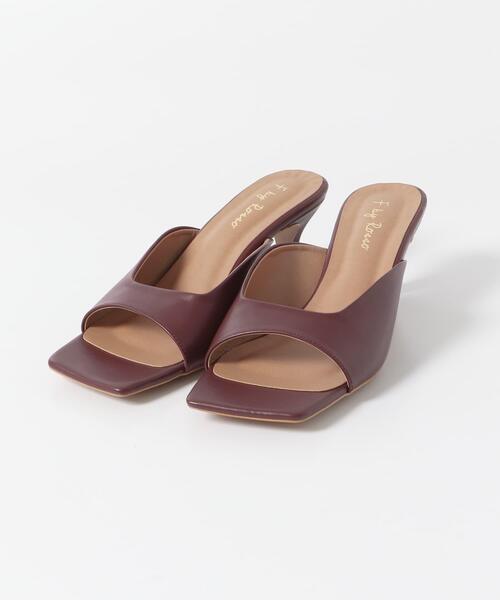 F by ROSSO(エフバイロッソ)の「F by ROSSO スクエアカットサンダル(サンダル・レディース・ベージュ/ボルドー・37/38)」の16枚目の写真