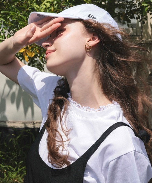 DONOBAN（ドノバン）の「【汗染み防止】レースボクシーTee（Tシャツ/カットソー・レディース・グレー/ブラック/ホワイト・ONE）」の12枚目の写真