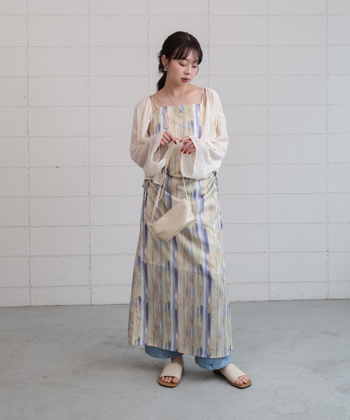 Bab(バブ)の「【S・Mサイズ展開】ウエストホールプリントワンピース(ワンピース・レディース・パープル/ブラック・S/M)」の20枚目の写真