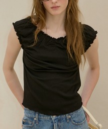 GIUNON | hem mellow crinkled t-shirt / ヘムメロウクリンクルTシャツ(Tシャツ/カットソー)