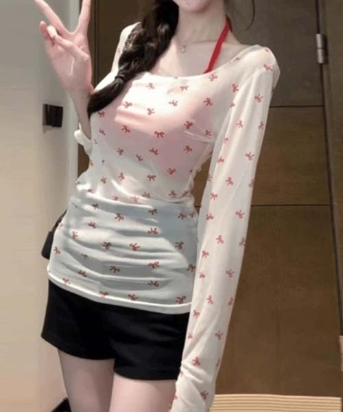 gossip!ロサンゼルス(ゴシップロサンゼルス)の「キャミソール&リボンパターントップス アンサンブル(その他トップス・レディース・アイボリー/ピンク/ブルー・FREE)」の17枚目の写真