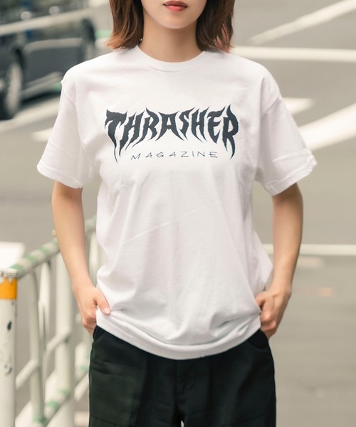 METAL S/S T-SHIRTS/ スラッシャーメタルグラフィックロゴ半袖T