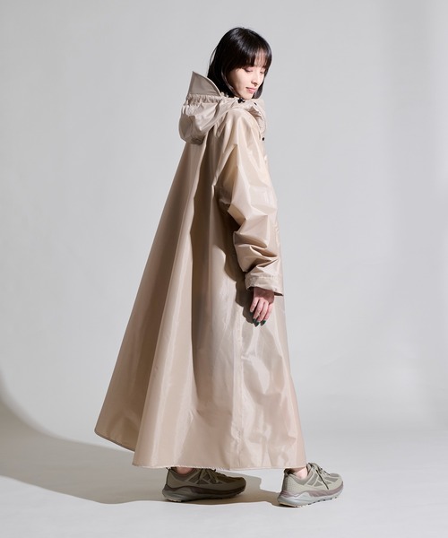 フェンネル FENNEL ファーポンチョアウター （チャコールグレー