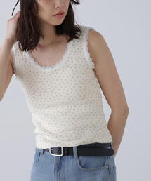 FREE'S MART | 花柄レーステレコタンクトップ(タンクトップ)