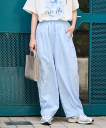 <接触冷感> SUMMERCOOL タック カーブ イージーパンツ <セットアップ対応>