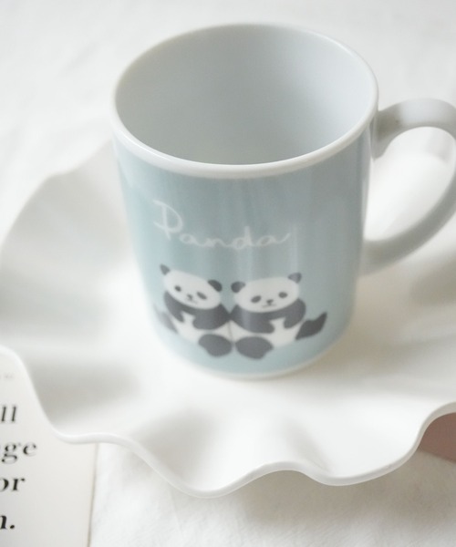 Port / ポート 】 パンダ プリント 磁器 マグカップ（グラス