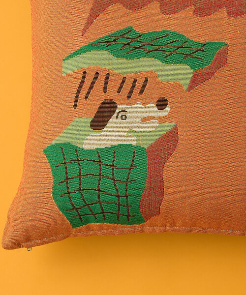 BIRTHDAY BAR（バースデイバー）の「norahi x BIRTHDAY BAR ジャガードクッションカバー（クッション/クッションカバー・レディース・ベージュ/ブルー・0）」の5枚目の写真