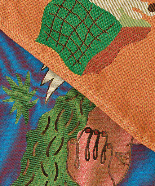 BIRTHDAY BAR（バースデイバー）の「norahi x BIRTHDAY BAR ジャガードクッションカバー（クッション/クッションカバー・レディース・ベージュ/ブルー・0）」の12枚目の写真