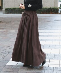 Demi-Luxe BEAMS | 【1/9再値下げ】ポプリン ギャザースカート(スカート)