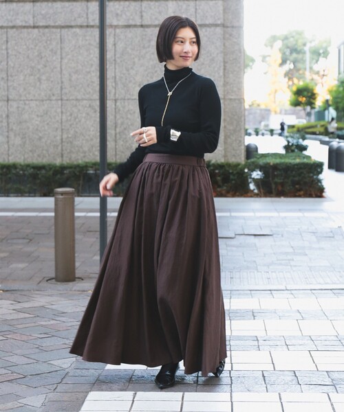 セール】ポプリン ギャザースカート（スカート）｜Demi-Luxe BEAMS