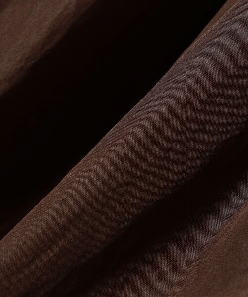 Demi-Luxe BEAMS(デミルクス ビームス)の「【1/9再値下げ】ポプリン ギャザースカート(スカート・レディース・ブラウン/オフホワイト・36/38)」の4枚目の写真