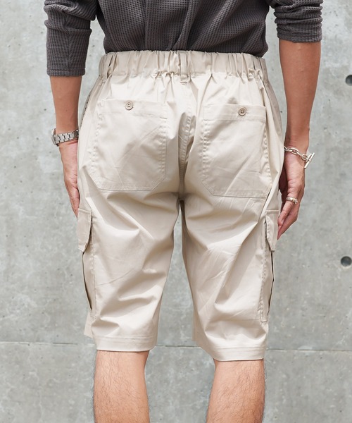 jiggys shop（ジギーズショップ）の「ワイドシルエット カーゴ イージー ハーフパンツ ショートパンツ（その他パンツ・メンズ・チャコールグレー/ブラック/オフホワイト/カーキ・MEDIUM/LARGE/X-LARGE）」の9枚目の写真