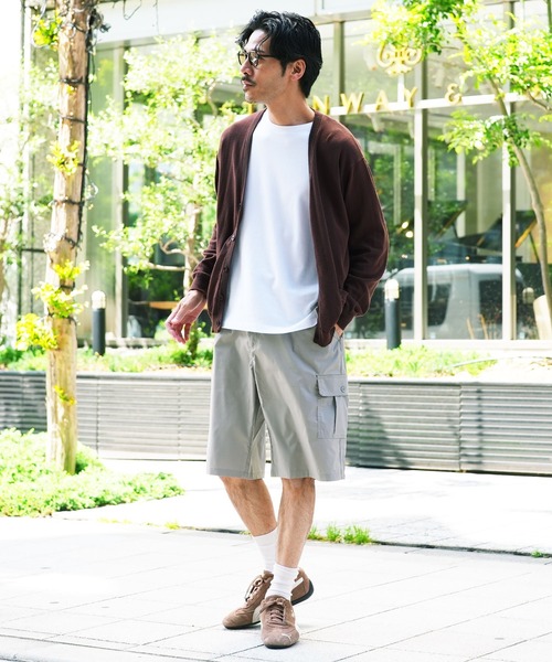 jiggys shop（ジギーズショップ）の「ワイドシルエット カーゴ イージー ハーフパンツ ショートパンツ（その他パンツ・メンズ・チャコールグレー/ブラック/オフホワイト/カーキ・MEDIUM/LARGE/X-LARGE）」の12枚目の写真