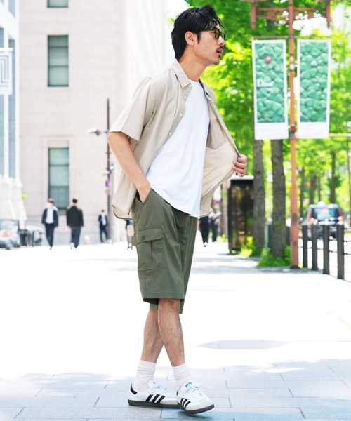 jiggys shop（ジギーズショップ）の「ワイドシルエット カーゴ イージー ハーフパンツ ショートパンツ（その他パンツ・メンズ・チャコールグレー/ブラック/オフホワイト/カーキ・MEDIUM/LARGE/X-LARGE）」の16枚目の写真