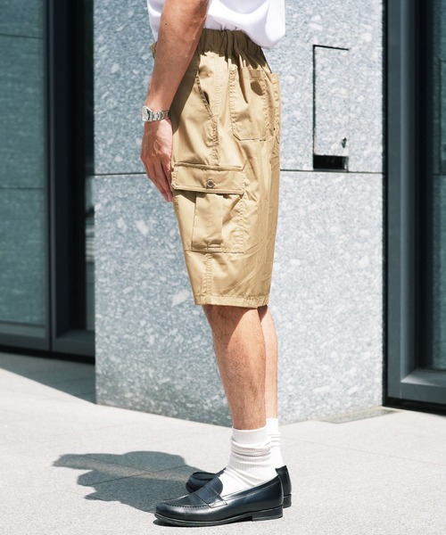 jiggys shop（ジギーズショップ）の「ワイドシルエット カーゴ イージー ハーフパンツ ショートパンツ（その他パンツ・メンズ・チャコールグレー/ブラック/オフホワイト/カーキ・MEDIUM/LARGE/X-LARGE）」の18枚目の写真