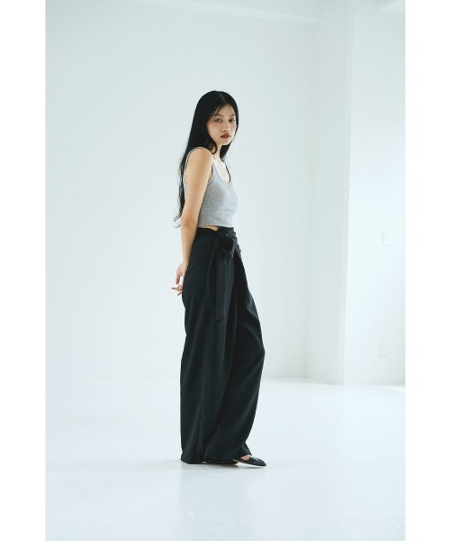 marjour(マージュール)の「WRAP PANTS(その他パンツ・レディース・モスグリーン/ブラック・M)」の9枚目の写真