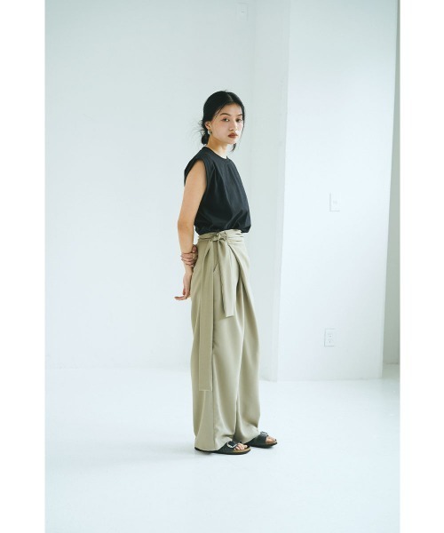 marjour(マージュール)の「WRAP PANTS(その他パンツ・レディース・モスグリーン/ブラック・M)」の17枚目の写真