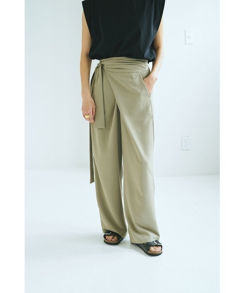 marjour(マージュール)の「WRAP PANTS(その他パンツ・レディース・モスグリーン/ブラック・M)」の18枚目の写真