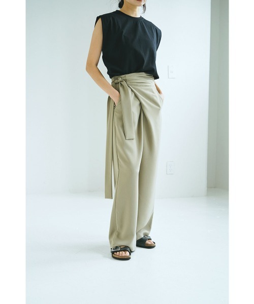 marjour(マージュール)の「WRAP PANTS(その他パンツ・レディース・モスグリーン/ブラック・M)」の19枚目の写真
