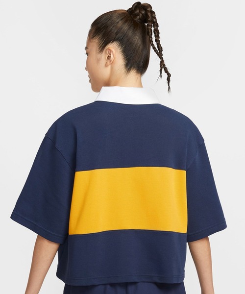 NIKE(ナイキ)の「NIKE AS W NSW STREET SS POLO TOP / ナイキ ウィメンズ NSW ストリート S/S ポロ 【SP】(ポロシャツ・レディース・ネイビー・L/M/S)」の8枚目の写真
