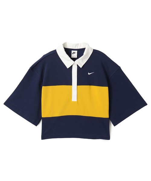 NIKE(ナイキ)の「NIKE AS W NSW STREET SS POLO TOP / ナイキ ウィメンズ NSW ストリート S/S ポロ 【SP】(ポロシャツ・レディース・ネイビー・L/M/S)」の3枚目の写真