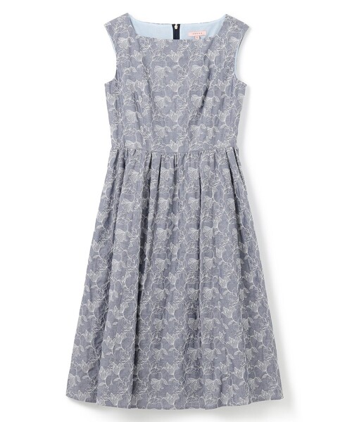 TOCCA（トッカ）の「CHAMBRAY GARDEN ドレス（ワンピース・レディース・ブラック系7/ブルー系7・0/2/4/6）」の14枚目の写真