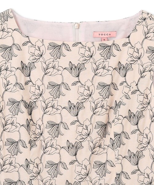 TOCCA（トッカ）の「CHAMBRAY GARDEN ドレス（ワンピース・レディース・ブラック系7/ブルー系7・0/2/4/6）」の17枚目の写真