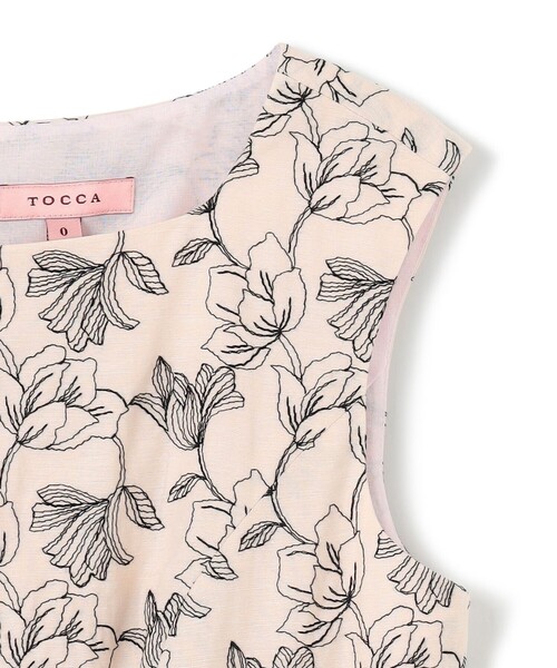 TOCCA（トッカ）の「CHAMBRAY GARDEN ドレス（ワンピース・レディース・ブラック系7/ブルー系7・0/2/4/6）」の18枚目の写真