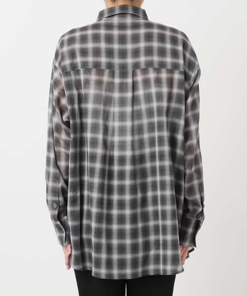 ウールミックスボイルチェックシャツ（シャツ/ブラウス）｜JOURNAL