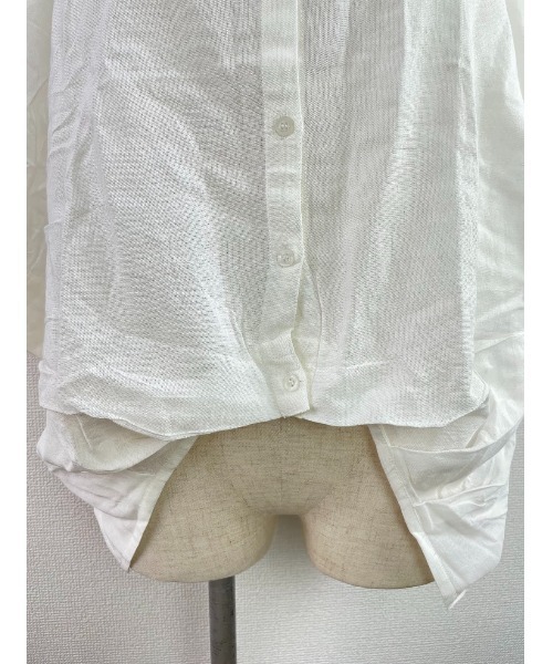 Rydia（リディア）の「スキッパーブラウス（シャツ/ブラウス・レディース・オフホワイト/ブラック・M）」の7枚目の写真