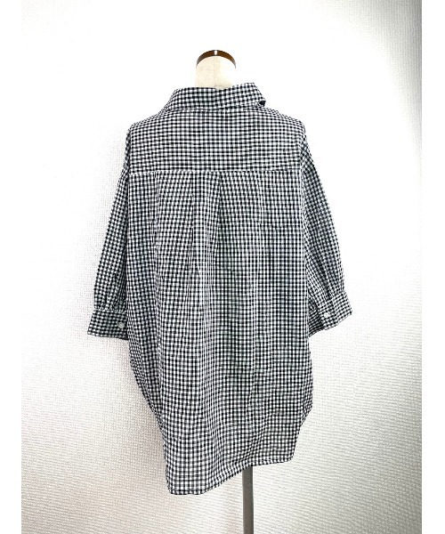 Rydia（リディア）の「スキッパーブラウス（シャツ/ブラウス・レディース・オフホワイト/ブラック・M）」の10枚目の写真