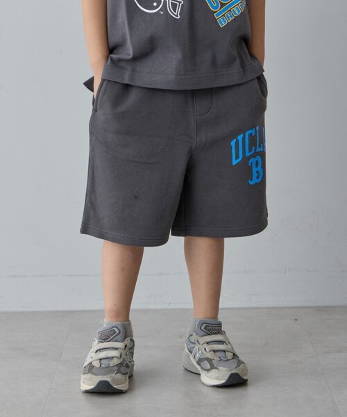 UCLA（ユーシーエルエー）の「【WEB限定】【KIDS】【UCLA】TYPY別注ワンポイントロゴショーツ（スウェットパンツ・キッズ・グリーン/オフホワイト/チャコールグレー・MEDIUM/LARGE/SMALL/X-LARGE/XX-LARGE）」の6枚目の写真