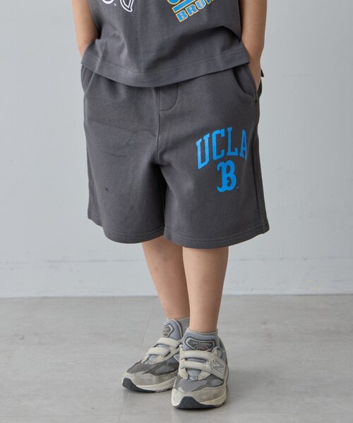 UCLA（ユーシーエルエー）の「【WEB限定】【KIDS】【UCLA】TYPY別注ワンポイントロゴショーツ（スウェットパンツ・キッズ・グリーン/オフホワイト/チャコールグレー・MEDIUM/LARGE/SMALL/X-LARGE/XX-LARGE）」の8枚目の写真