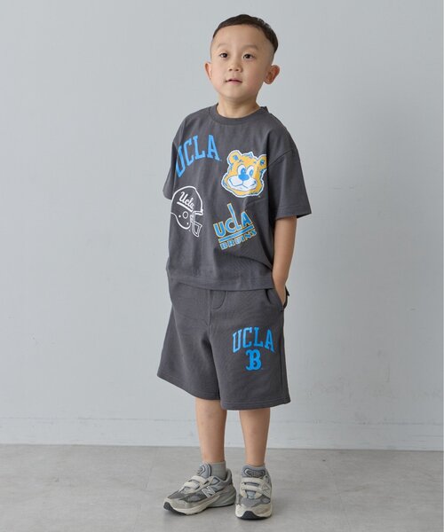 UCLA（ユーシーエルエー）の「【WEB限定】【KIDS】【UCLA】TYPY別注ワンポイントロゴショーツ（スウェットパンツ・キッズ・グリーン/オフホワイト/チャコールグレー・MEDIUM/LARGE/SMALL/X-LARGE/XX-LARGE）」の9枚目の写真
