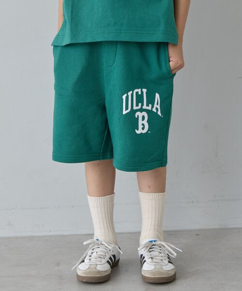 UCLA（ユーシーエルエー）の「【WEB限定】【KIDS】【UCLA】TYPY別注ワンポイントロゴショーツ（スウェットパンツ・キッズ・グリーン/オフホワイト/チャコールグレー・MEDIUM/LARGE/SMALL/X-LARGE/XX-LARGE）」の13枚目の写真