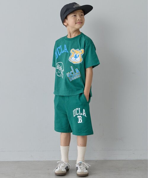 UCLA（ユーシーエルエー）の「【WEB限定】【KIDS】【UCLA】TYPY別注ワンポイントロゴショーツ（スウェットパンツ・キッズ・グリーン/オフホワイト/チャコールグレー・MEDIUM/LARGE/SMALL/X-LARGE/XX-LARGE）」の14枚目の写真