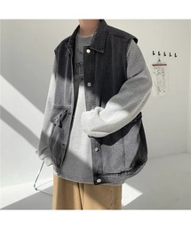 WARAIJOGO（ワライジョウゴ）の「【WARAIJOGO】デニムベスト(NEZ)（ベスト）」