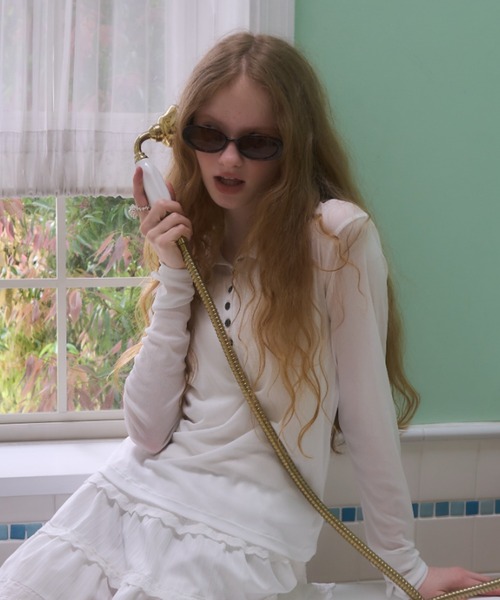 Birthday room(バースデイルーム)の「オーバルサングラス/oval sunglasses(サングラス・レディース・ブラウン/ブラック・FREE)」の9枚目の写真
