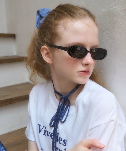 Birthday room(バースデイルーム)の「オーバルサングラス/oval sunglasses(サングラス・レディース・ブラウン/ブラック・FREE)」の6枚目の写真