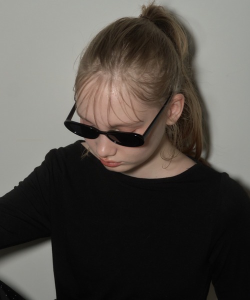 Birthday room(バースデイルーム)の「オーバルサングラス/oval sunglasses(サングラス・レディース・ブラウン/ブラック・FREE)」の19枚目の写真