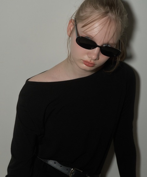 Birthday room(バースデイルーム)の「オーバルサングラス/oval sunglasses(サングラス・レディース・ブラウン/ブラック・FREE)」の20枚目の写真