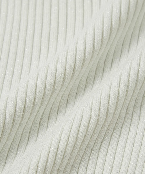 ADAM ET ROPE'（アダムエロペ）の「【WEB限定】・【定番人気】ハイネックラメニットプルオーバー（ニット/セーター・レディース・ブラック/ベージュ/サックスブルー/ホワイト系その他/グレー系その他・FREE）」の15枚目の写真