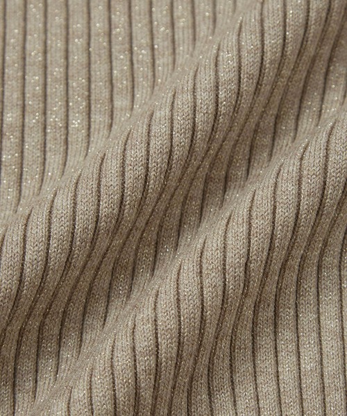 ADAM ET ROPE'（アダムエロペ）の「【WEB限定】・【定番人気】ハイネックラメニットプルオーバー（ニット/セーター・レディース・ブラック/ベージュ/サックスブルー/ホワイト系その他/グレー系その他・FREE）」の16枚目の写真