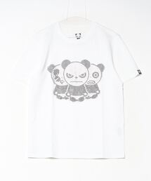 HIPANDA（ハイパンダ）の「(HIPANDA ハイパンダ) 男女兼用 HIIPANDA ラインストーン トリオロゴ Tシャツ（Tシャツ/カットソー）」