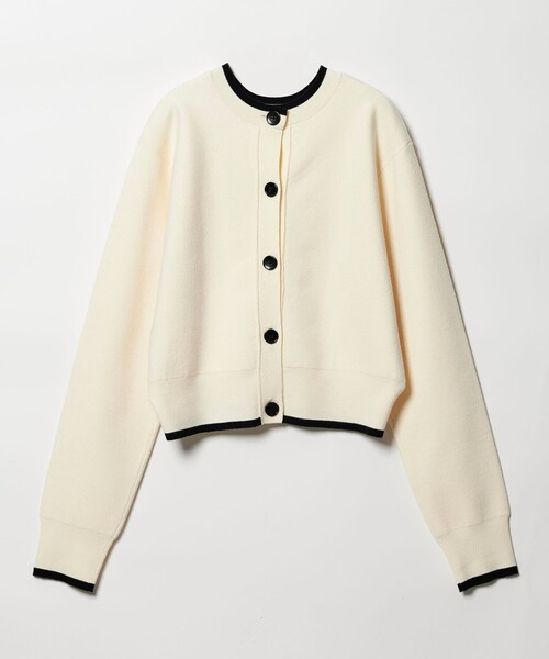 EMMEL REFINES（エメルリファインズ）の「＜EMMEL REFINES＞EM HW ハイショクライン 2WAY ニット トップス（ニット/セーター・レディース・オフホワイト/パープル・FREE）」の5枚目の写真