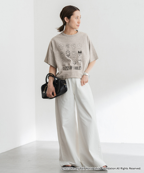 OUT OF FRAMe 8812melangeTシャツ SMILE（Tシャツ/カットソー