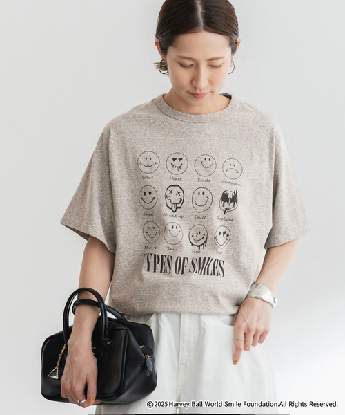 FRAMe WORK Tシャツ OUT OF FRAMe 8812melangeTシャツ SMILE（Tシャツ/カットソー