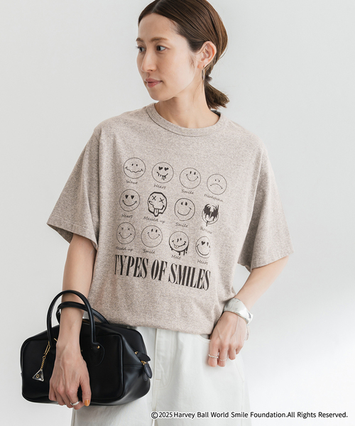 OUT OF FRAMe 8812melangeTシャツ SMILE（Tシャツ/カットソー