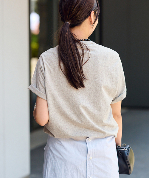 OUT OF FRAMe 8812melangeTシャツ SMILE（Tシャツ/カットソー